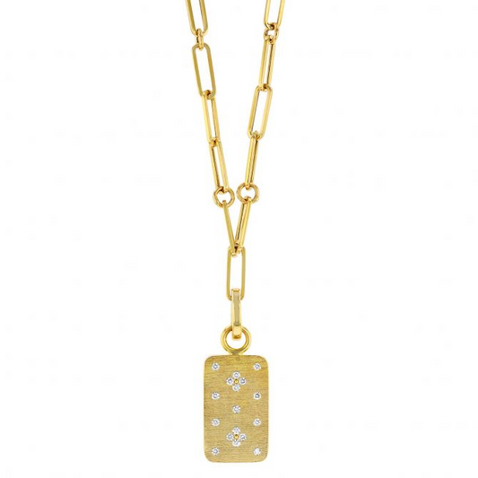 Roberto Coin Venetian Princess Diamond Dog Tag