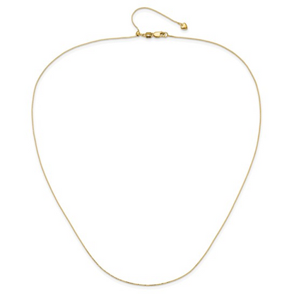 Gold Adjustable Box Chain