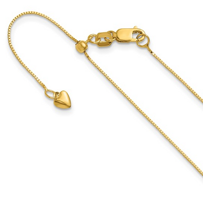 Gold Adjustable Box Chain