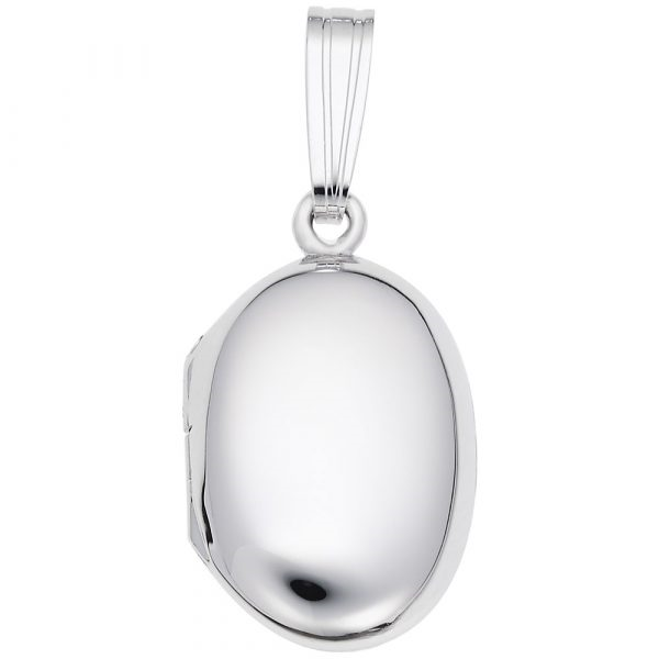Rolland's Designs Sterling Silver Oval Locket Pendant