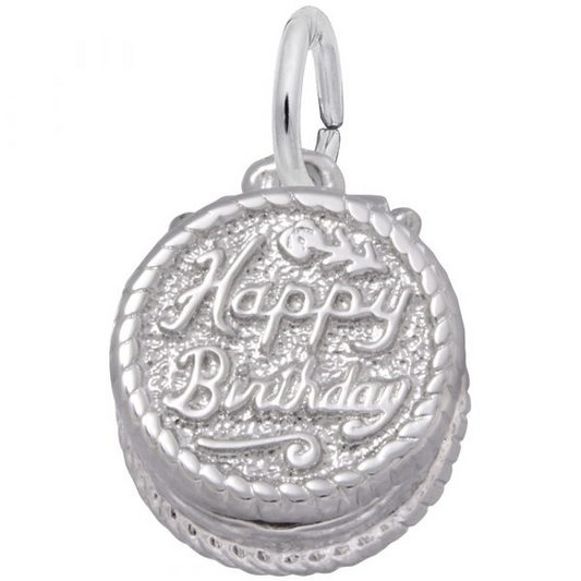 Rolland's Designs Sterling Silver Birthday Cake Locket Pendant