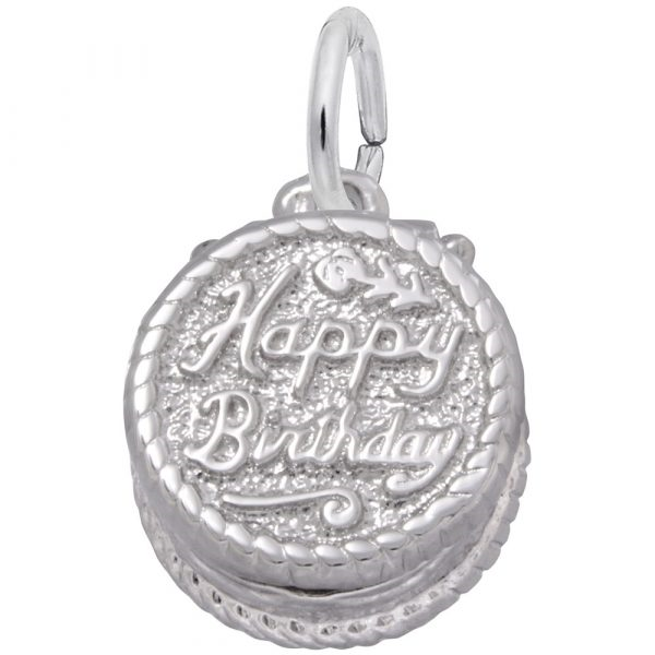 Rolland's Designs Sterling Silver Birthday Cake Locket Pendant