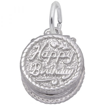 Rolland's Designs Sterling Silver Birthday Cake Locket Pendant