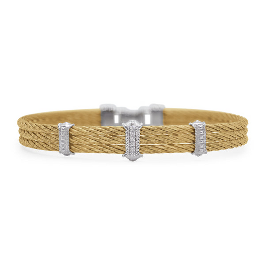 Alor Yellow Diamond Cable Bracelet