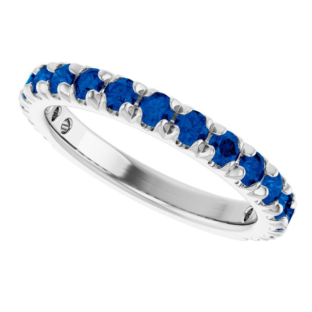 Rolland's Designs 14K White Gold & Sapphire Band