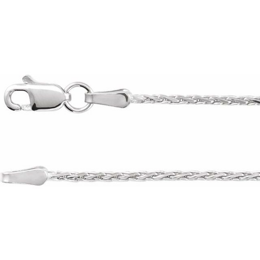Rolland's Designs 14K Gold Wheat Diamond Cut Chain