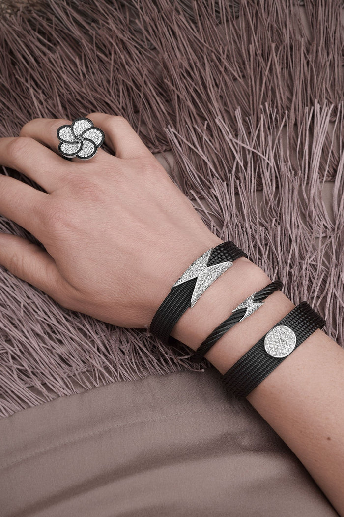 Alor Black Hourglass Cuff