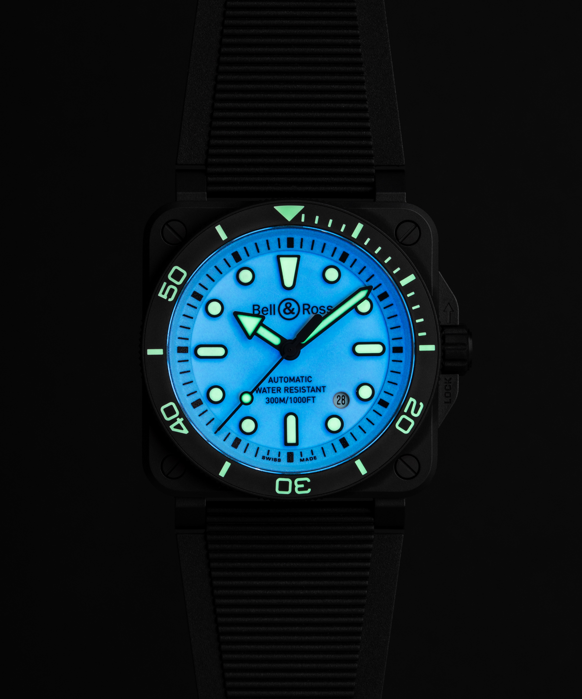 BR-03 Diver Blue Dial With Super Luminova