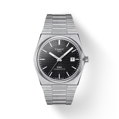 Tissot Prx40250 40Mm Auto Stainless Steel Black Index Grey Stainless Steel Watch