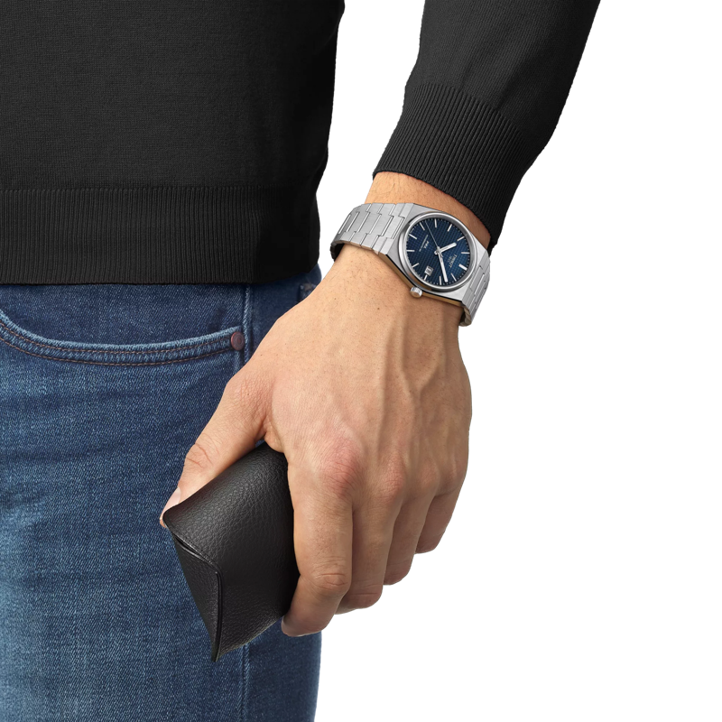 Tissot Prx40250 Gents 40Mm Auto Ss Blue Dial Stainless Steel Grey Watch