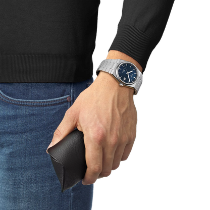 Tissot Prx40250 Gents 40Mm Auto Ss Blue Dial Stainless Steel Grey Watch