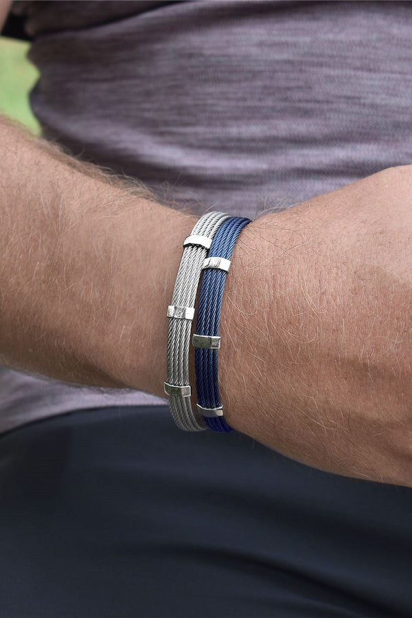 Alor Blue Cable Triple Station Bracelet