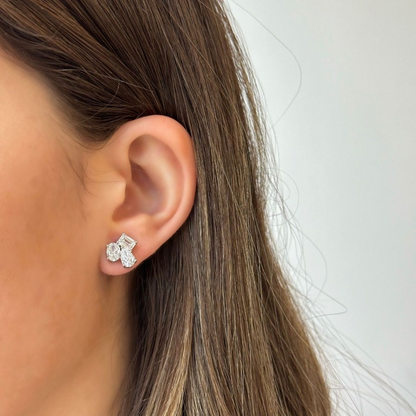 Everlee 0.50ct Lab Diamond Cluster Earrings