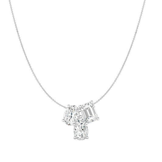 Everlee 14K White Gold Diamond Necklace
