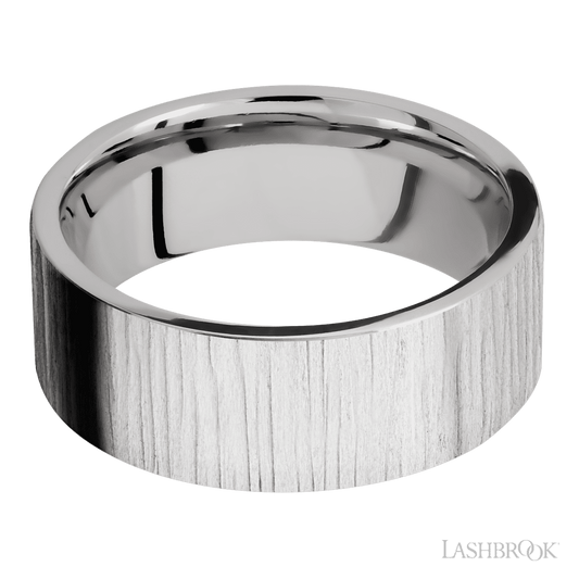 Rolland's Designs Cobalt Flat Wedding Band