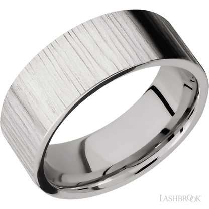 Rolland's Designs Cobalt Flat Wedding Band