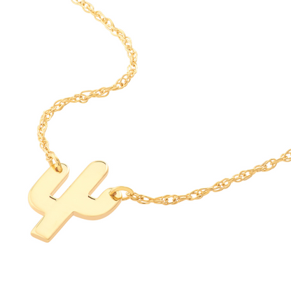 Rolland's Designs 14k Mini Cactus Pendant