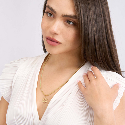 Rolland's Design 14K Gold Star of David