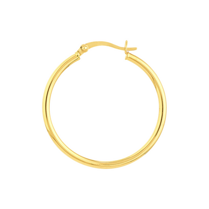 Rolland's Designs 14K Gold 2x30MM Hoops