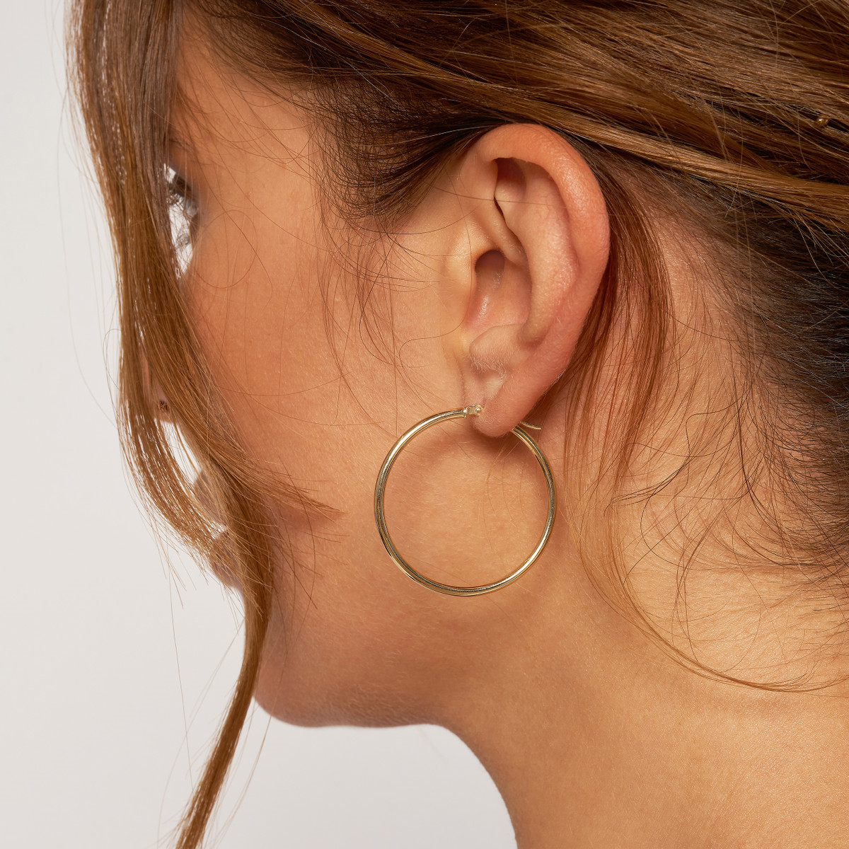 Rolland's Designs 14K Gold Round Tube Hoops 2x35mm