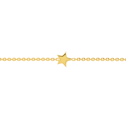 Rolland's Designs 14K Star Station Anklet