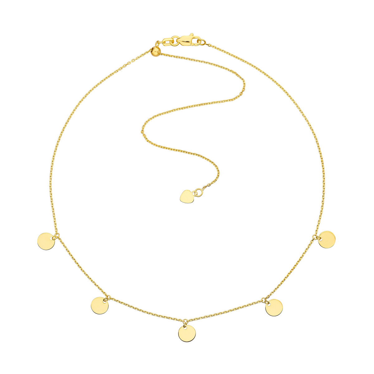 Rolland's Designs 14K Gold Mini Disc Chocker Necklace
