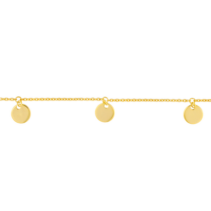 Rolland's Designs 14K Gold Mini Disc Chocker Necklace