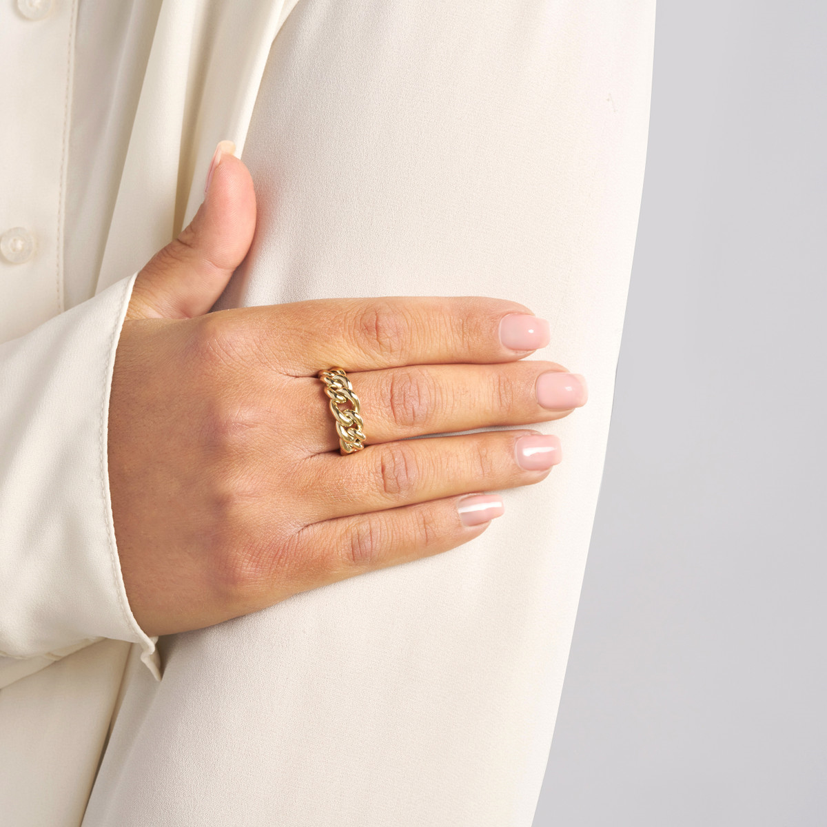Rolland's Designs 14k Gold Curb Link Ring