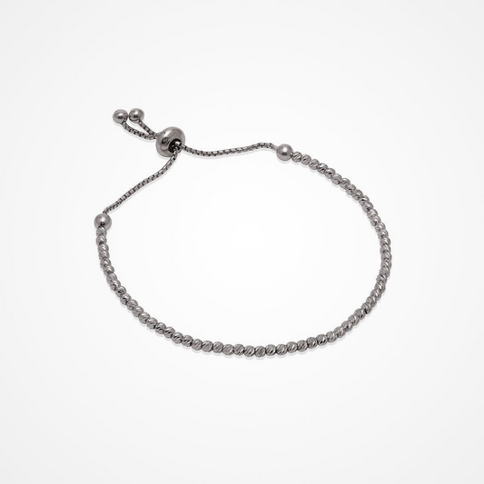 Desmos Sterling Silver Beaded Bracelet