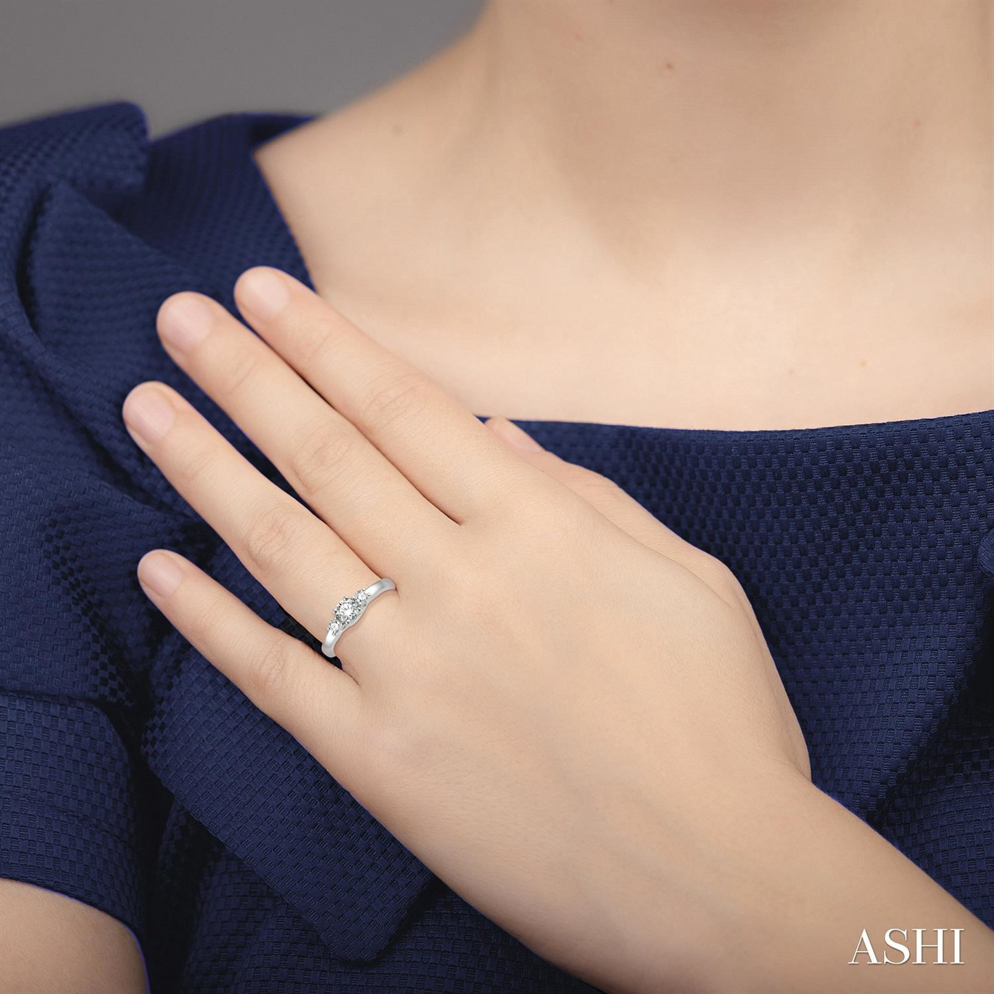 Rolland's Designs 3 Diamond Ring -0.50ct