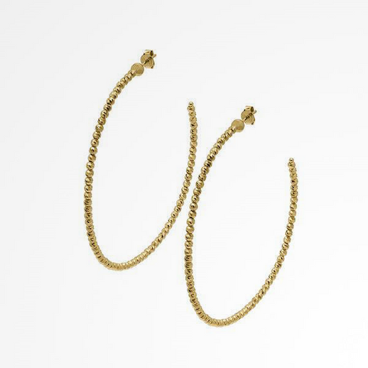 Desmos 18K Yellow Gold Plated Hoop Earrings