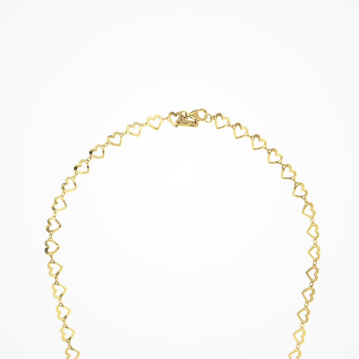 Desmos Gold-Plated Sterling Silver 16" Arte Cuore Necklace