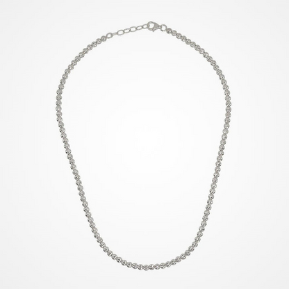 Desmos Sterling Silver Diamond Necklace