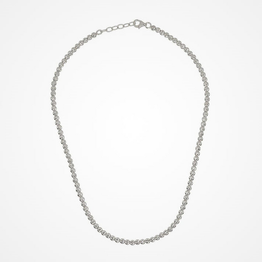 Desmos Sterling Silver Diamond Necklace