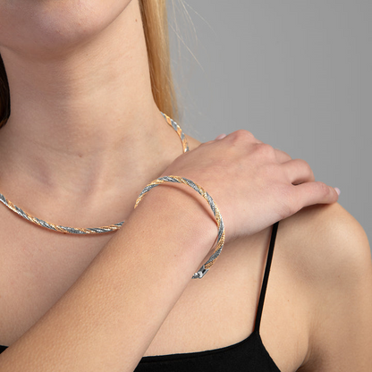 Desmos Two-Tone Twist Bracelet