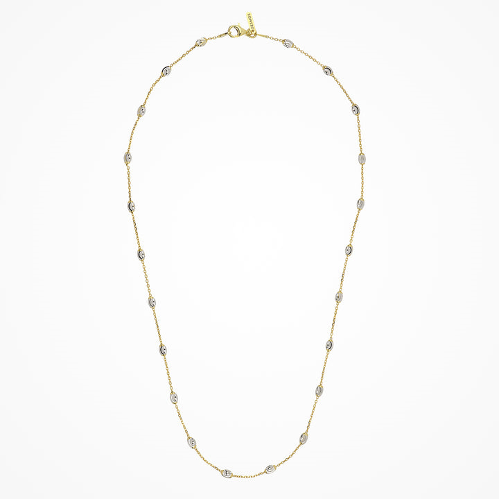 Desmos 18K Yellow Gold Plated Diamond Necklace