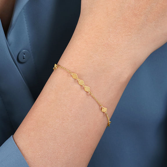 Gabriel Rhombus Stations Contemporary Bracelet