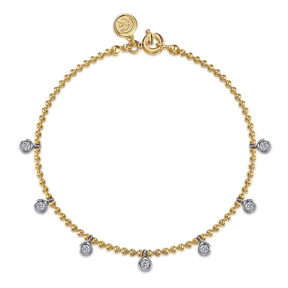 Gabriel Bujukan White Sapphire Droplet Bracelet