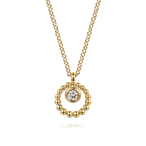 Gabriel Bujukan and White Sapphire Pendant Necklace