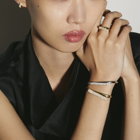 Hearts On Fire Inside Out Diamond Flip Bangle