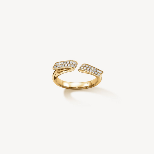 Hearts On Fire Inside Out Diamond Flip Open Ring