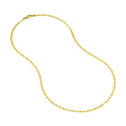 14Ky 18" 2.7Mm Valentino Link Chain