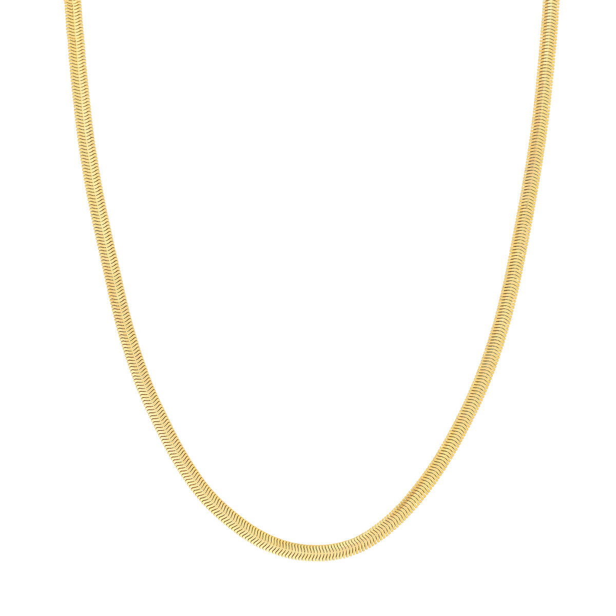 Gold 16" 4.2Mm Light Oval Snake Chain