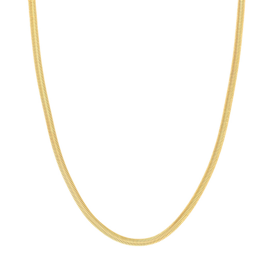 Gold 16" 4.2Mm Light Oval Snake Chain