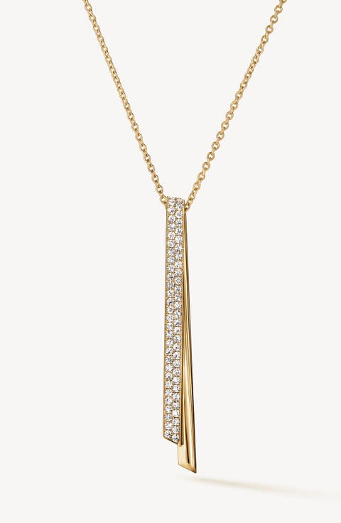 Hearts On Fire 18K Yellow Gold Inside Out Diamond Necklace