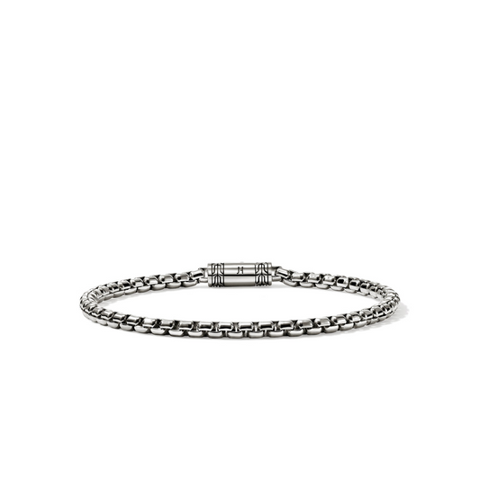John Hardy Silver Box Chain Bracelet