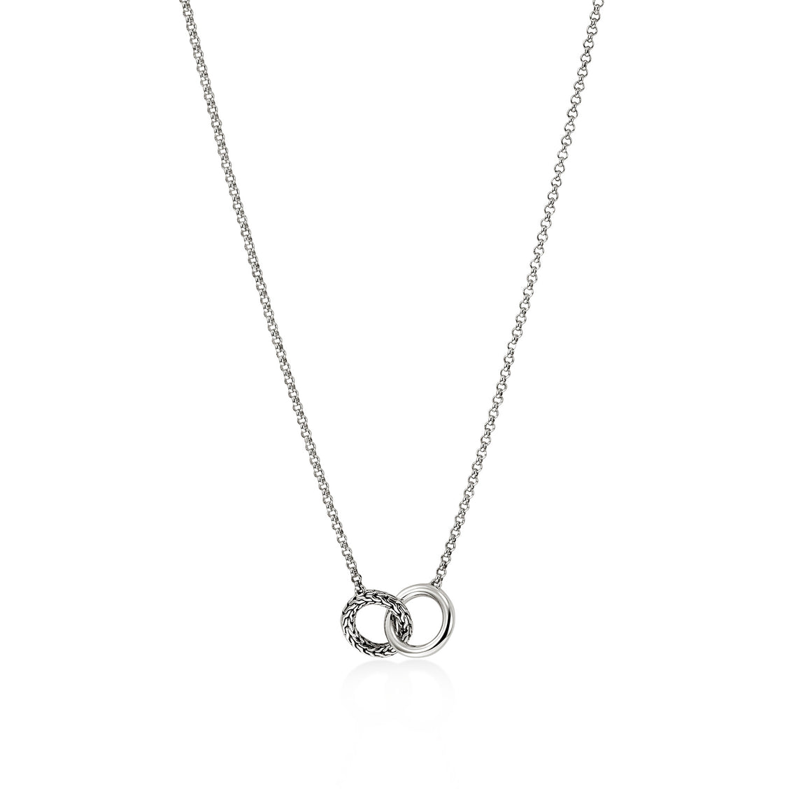 John Hardy Essentials Silver Interlocking Necklace