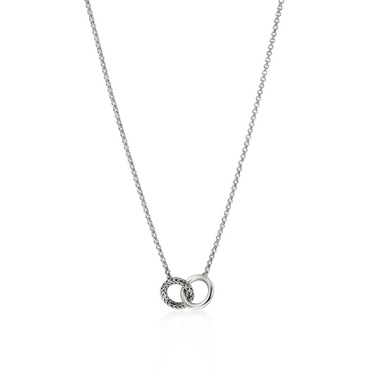 John Hardy Essentials Silver Interlocking Necklace