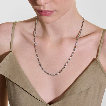 John Hardy 22" 3.9Mm Silver Curb Link Necklace