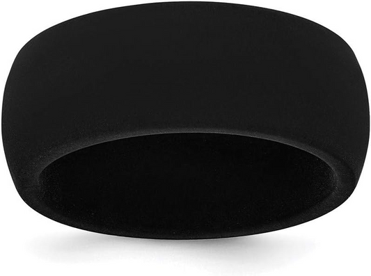 Black Silicone Wedding Band